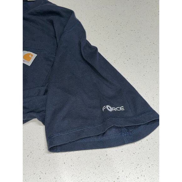 Carhartt Force Relaxed Fit Short Sleeve Pocket T Shirt Navy XLT 106652126 - Picture 5 of 9